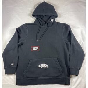 Lurking Class Mens Medium Black Pullover Hoodie Skull Snake Graphic Streetwear